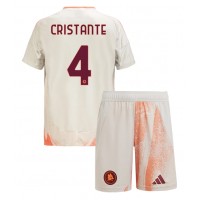 Camisa de time de futebol AS Roma Bryan Cristante #4 Replicas 2º Equipamento Infantil 2024-25 Manga Curta (+ Calças curtas)